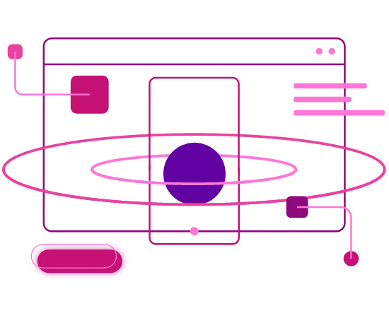 custom software development example diagram icon