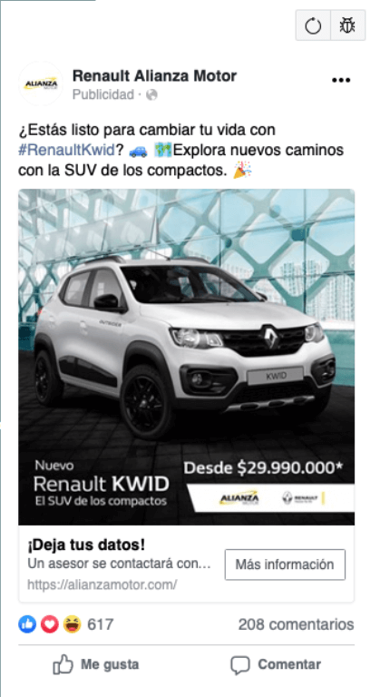 Renault Allianza Motor digital billboard