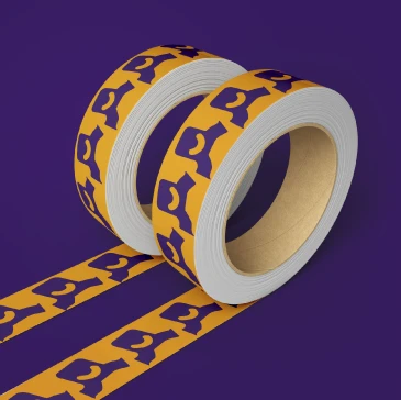 ribbon with muy bacano logo