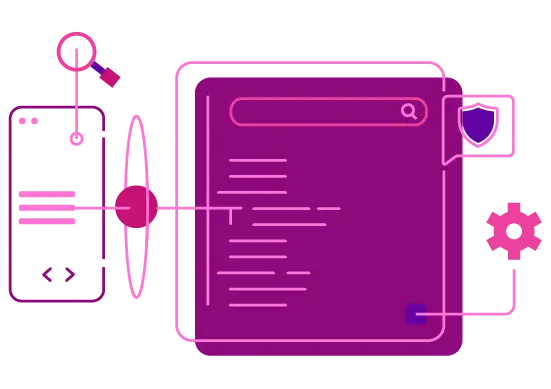 Ilustración de proceso webmaster