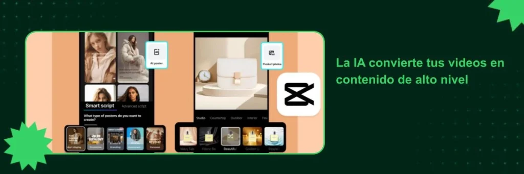 Capcut con inteligencia artificial ayuda a la edicion de videos