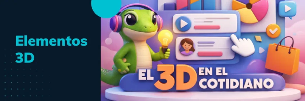 elementos 3D en tendencia